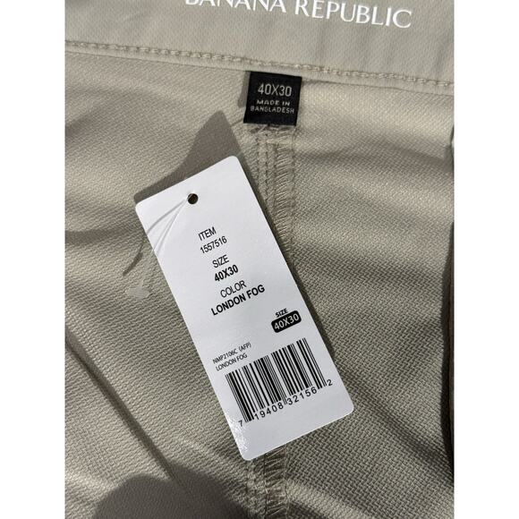 NWT Banana Republic Size 40x30 Men's London Fog Pants - Picture 6 of 7